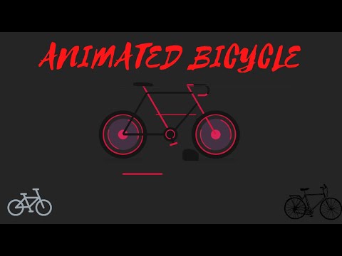 ANIMATED BICYCLE || PURE CSS & HTML