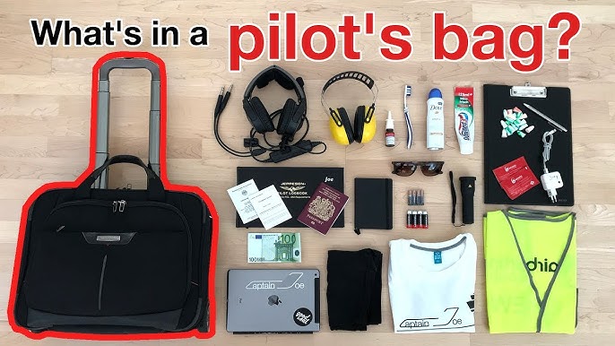 WHATS INSIDE AN AIRLINE PILOTS BAG IN 2021?! 