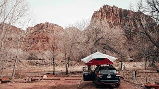 Setting Up Yakima Skyrise Rooftop Tent on 2019 Subaru Forester Sport