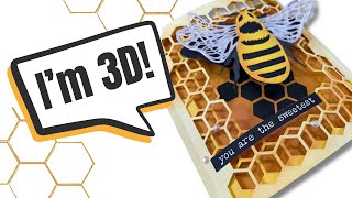 3D Honeycomb Greeting Card Tutorial 🐝