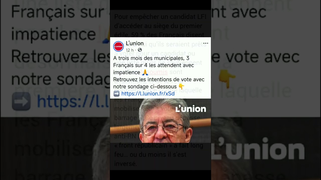 C'est quoi cette mode du barrage ? On est des castors ou des électeurs ? #lfi #rn #sondage #news #yt