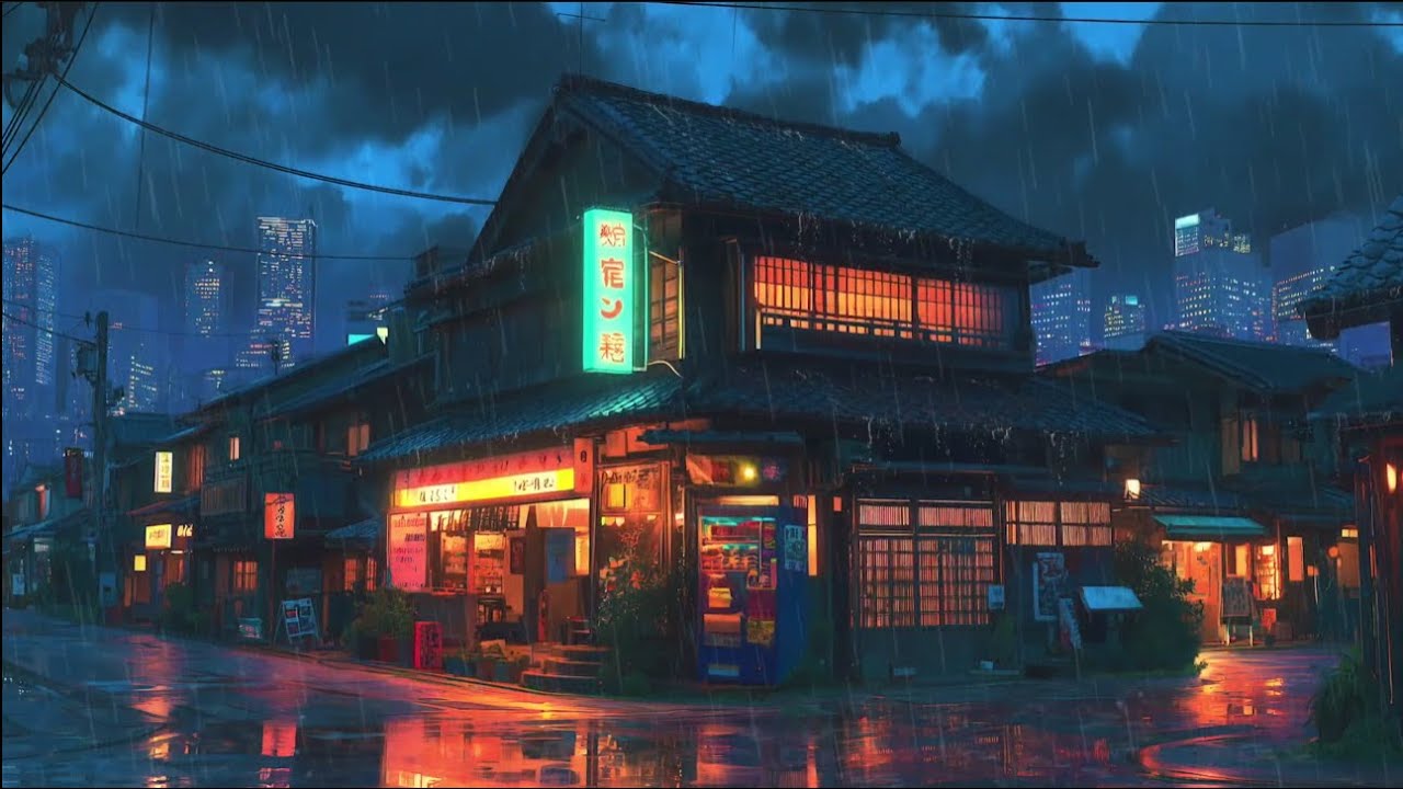 Midnight Feels Only 🌧️ Rain Night Lo Fi Hip Hop Mix for Stress Relief 🎧
