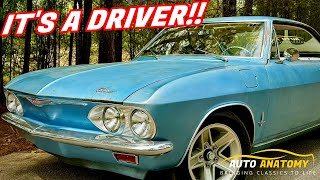 Fuel Injected Corvair is ALIVE!   First Drive with CUSTOM Fuel Injection!