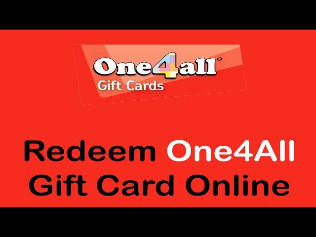 One4all gaming gift cards