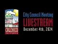 City of Calexico, CA - Regular City Council Meeting - December 4th, 2024