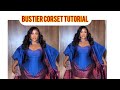 HOW TO DRAFT A BUSTIER CORSET BLOUSE #bustier #corsetblouse #beginners