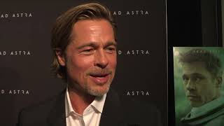 AD Astra: Brad Pitt Red Carpet Movie Interview | ScreenSlam