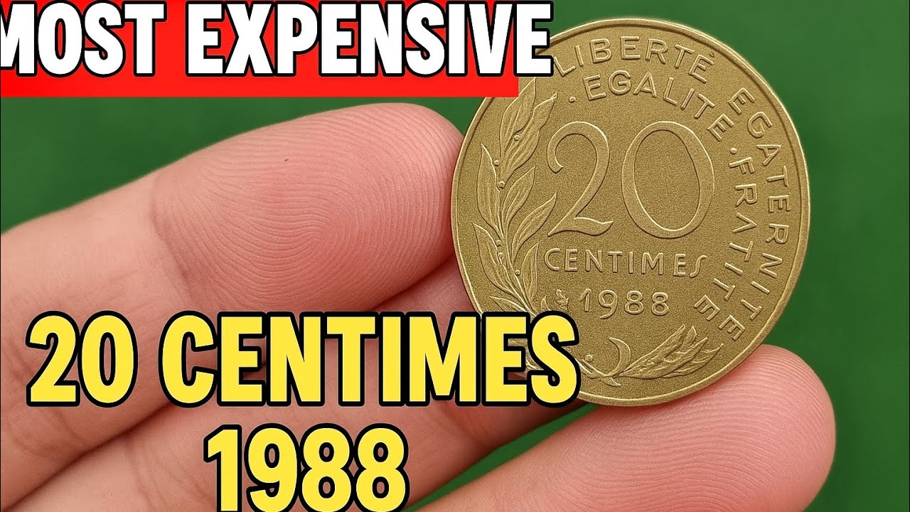 Most Expensive 20 Centimes Coin 1988 | Rare French Coin Worth