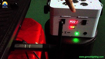 A.How to set the ID on XLR wireless dmx & transmitter.