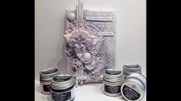 Mixed Media Tutorial - Canvas with Finnabair acrylic paint