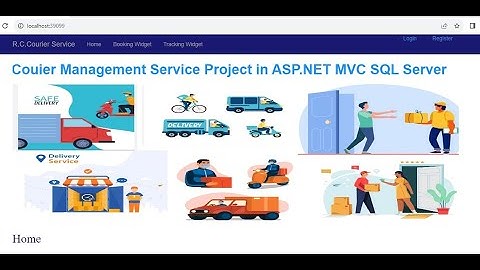How to create courier service management service in ASP NET MVC using SQL Database?