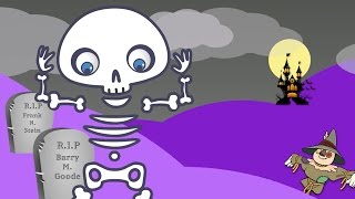 Head Shoulders Knees &amp; Toes (Halloween Version) | Halloween Songs for Kids