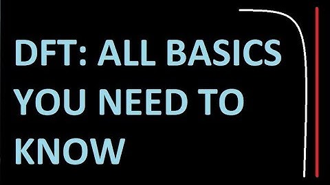 Basics of DFT in 10 minutes