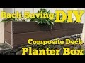 How to make a planter box with trex composite decking diy