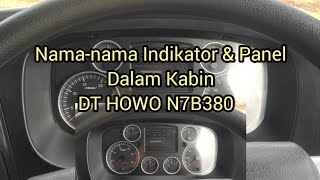 NAMA PANEL DAN INDIKATOR DALAM KABIN DT HOWO #damtruck #sinotruk #shacman #morowali #montains