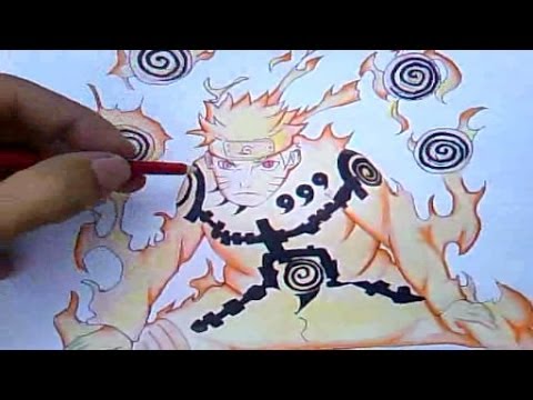 Como Desenhar Naruto Kyuubi Mode (Naruto Shippuden) Desenha fácil 