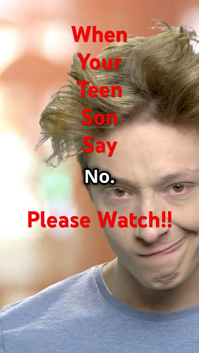 When Your Teen Son Acts Too Cool #ai #hahaha #funny #humor #comedy #smile #mom #teenage son