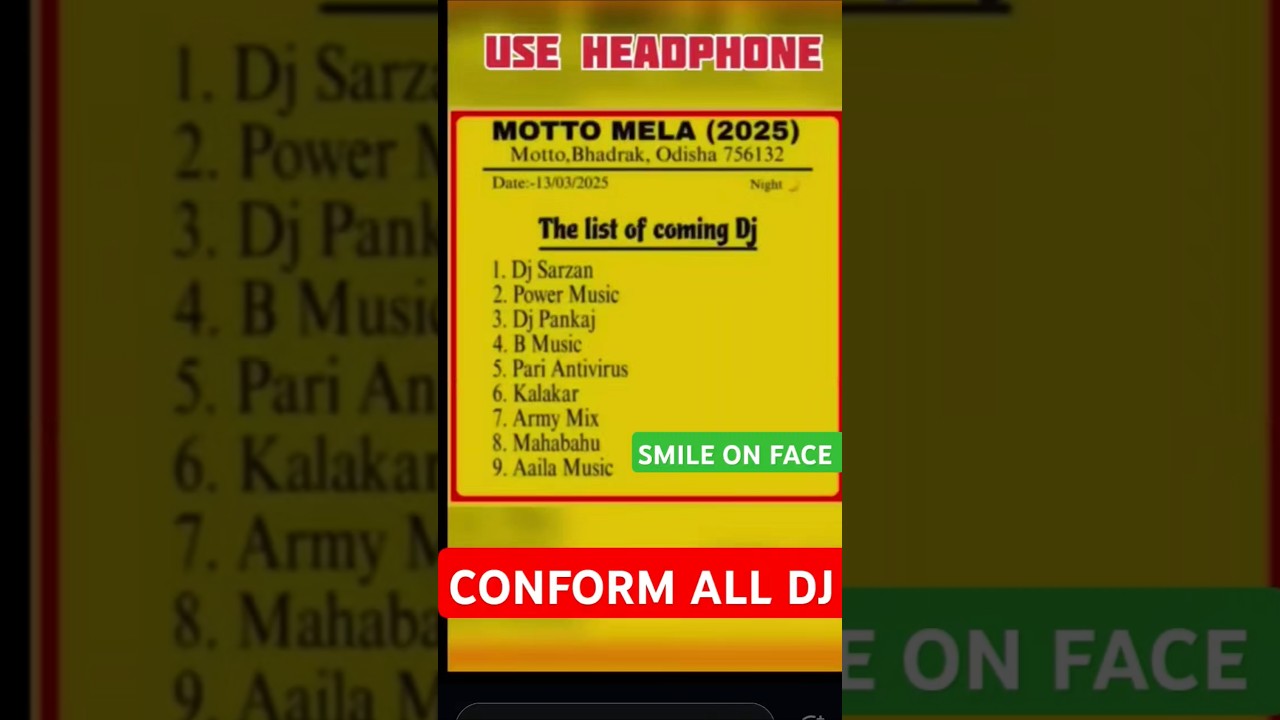 Big update odisha moto mela list 