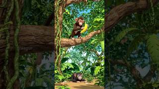 Cat &amp; Monkey | #funny #cartoon #animation #shorts #viral #trending #cat #dogs #art  #comedy