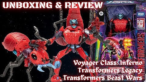 Unboxing & Review - Transformers Legacy - Voyager Class (Predacon) Inferno | Transformers Beast Wars