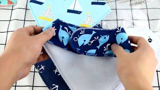 4-Pack Cotton Baby Bandana Bibs - 20 Designs