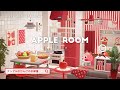 【ハピパラ】アップルの別荘 リンゴで満たされたい一人暮らし女子のお部屋【ハッピーホームパラダイス｜あつ森｜部屋レイアウト｜タクミライフ】