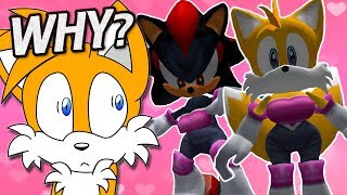 WHAT AM I WEARING?  - Tails Plays Sonic Adventure 2 Rouge Outfit Mod