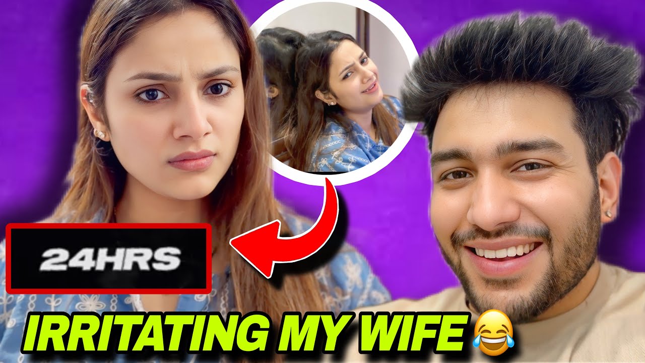 Irritating My Wife For 24 hrs 😱| @tusharshrutivlogs 