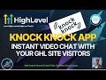 Start Instant Video Calls with your website visitors and sell more | Knock Knock App | Full Tutorial