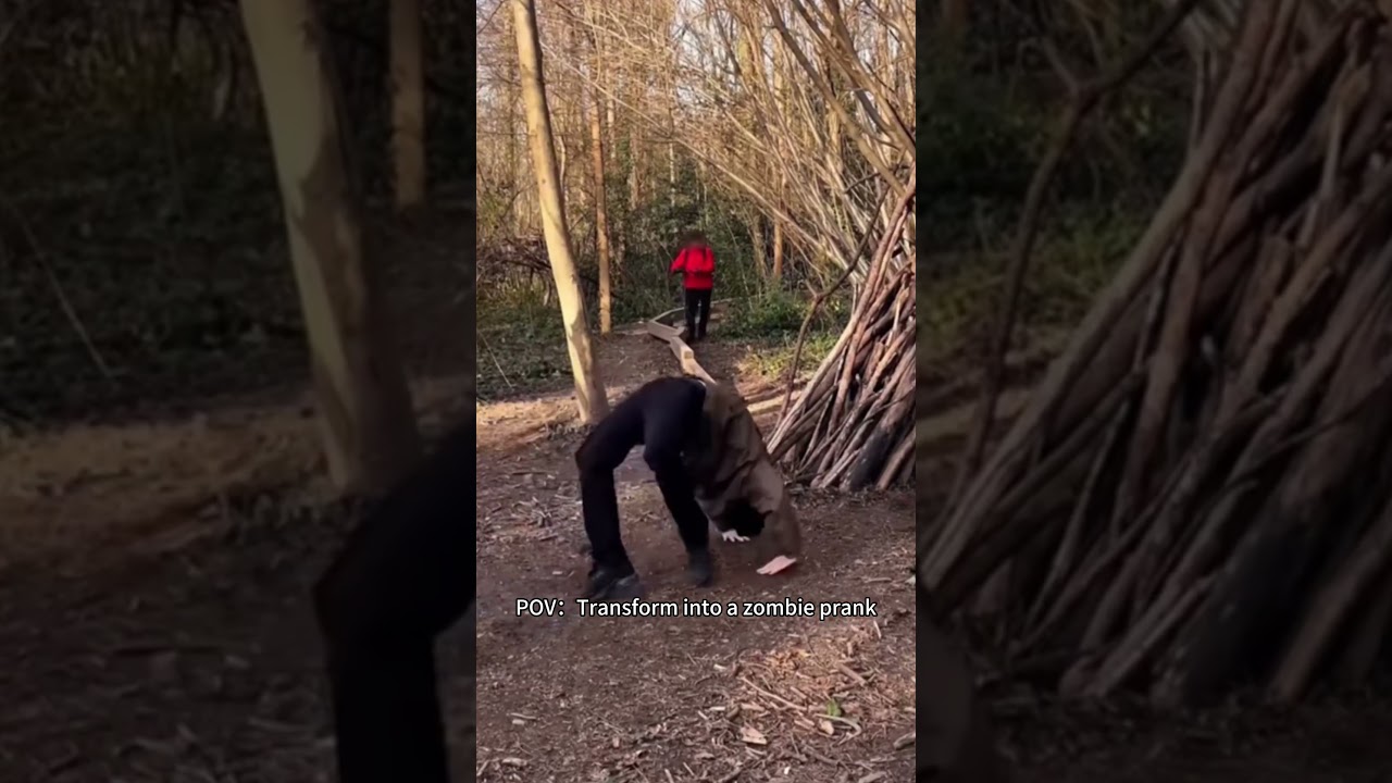 Would you freak out? Funny zombie prank 