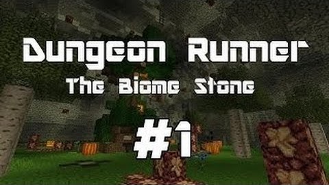 Minecraft Custom Maps #1 - Dungeon Runner The Biome Stone Part 1