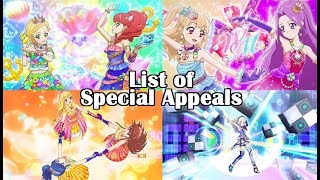 List of Special Appeals in Aikatsu (Season 1-4)