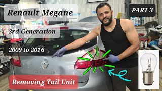 how to change rear right Stop Lamp | Tail Light on Renault Megane #3rdgen part 3