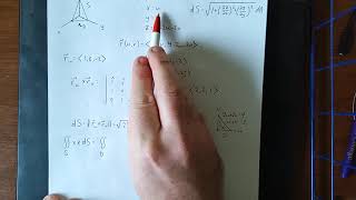 Example of a surface integral