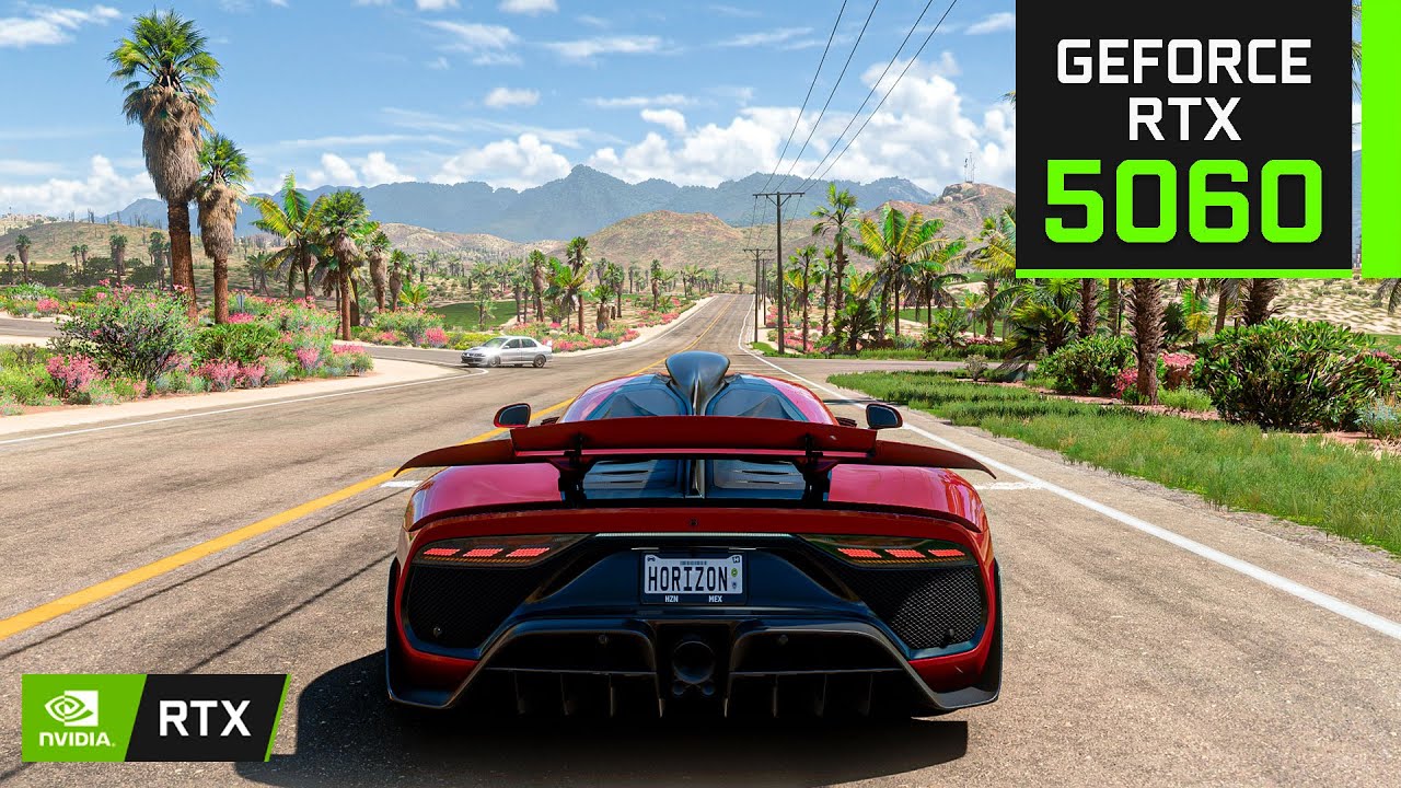 Forza Horizon 5 | RTX 5060 + R7 5700X (4K, 1440p, 1080p на всех настройках)