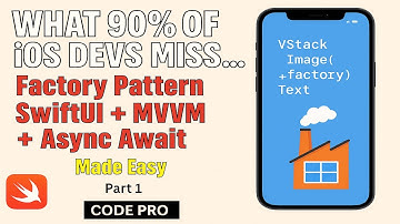 Master the SwiftUI Factory Pattern for Cleaner, Better Code | Step-by-Step Tutorial