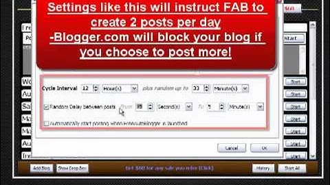 Free Auto blogger setup how to video