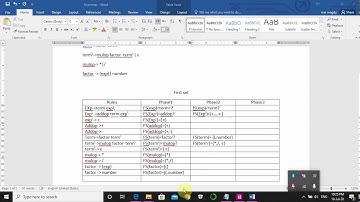 first and follow set