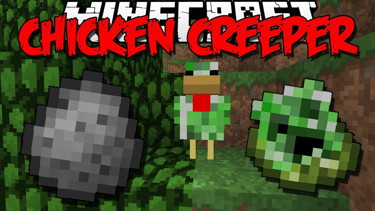 Minecraft Mod Chicken Creepers "EXPLOSIVE EGGS!" 1.8 YouTube