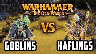 Revenge of the Fat Gits! Goblins Vs Halflings - Battle March Battle Report - Warhammer The Old World