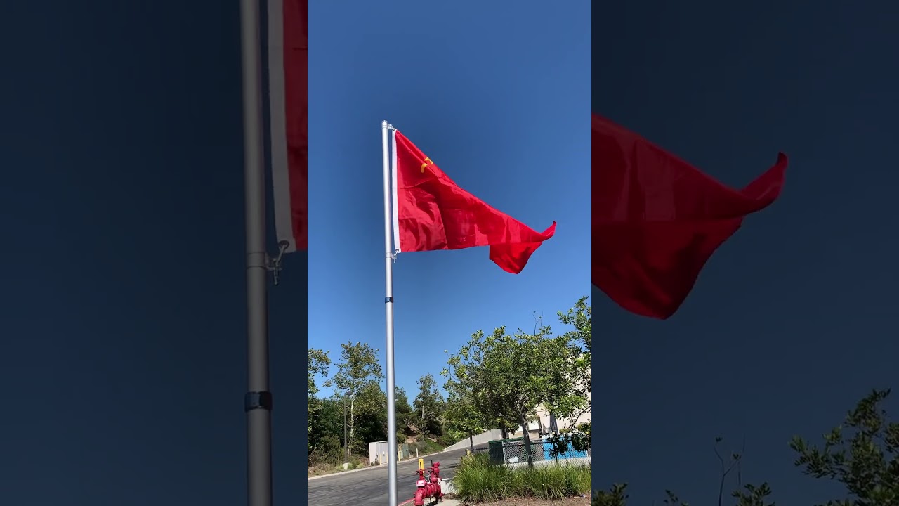 Flag of the Soviet Union Flying