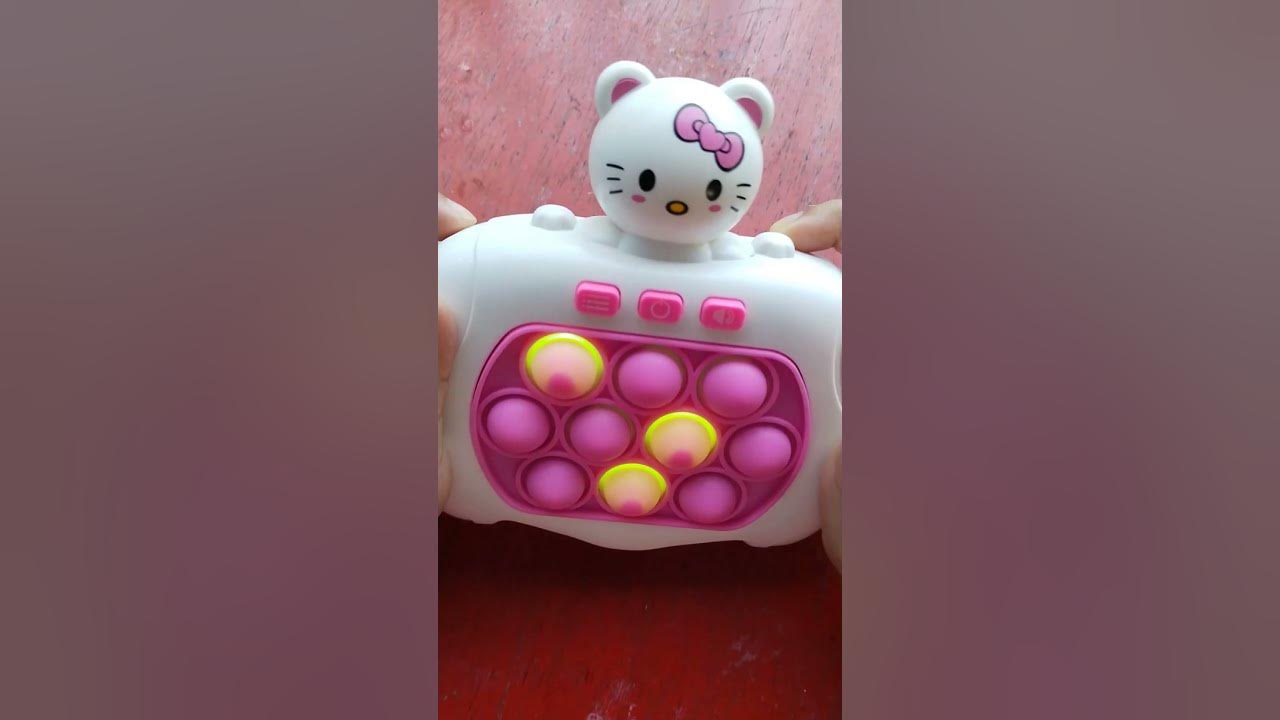 Cutest hello kitty pop it machine youtube