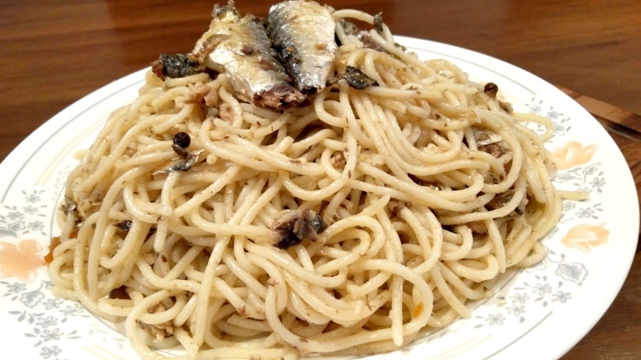 SPANISH SARDINES PASTA RECIPE(QUICK SPANISH SARDINES PASTA) YouTube