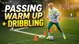 ⚽🔰Passing Warm Up + Dribbling / Football - Soccer Drills For Coaches