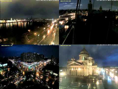 В Петербургскую телебашню 13 мая ударила молния