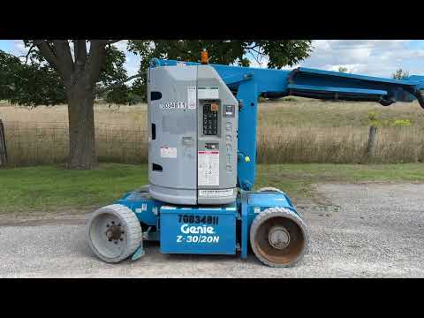 Genie Boom Lift walk around - YouTube