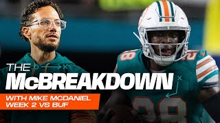 Coach Mike McDaniel breaks down a throw from Skylar Thompson to De'Von Achane | Miami Dolphins
