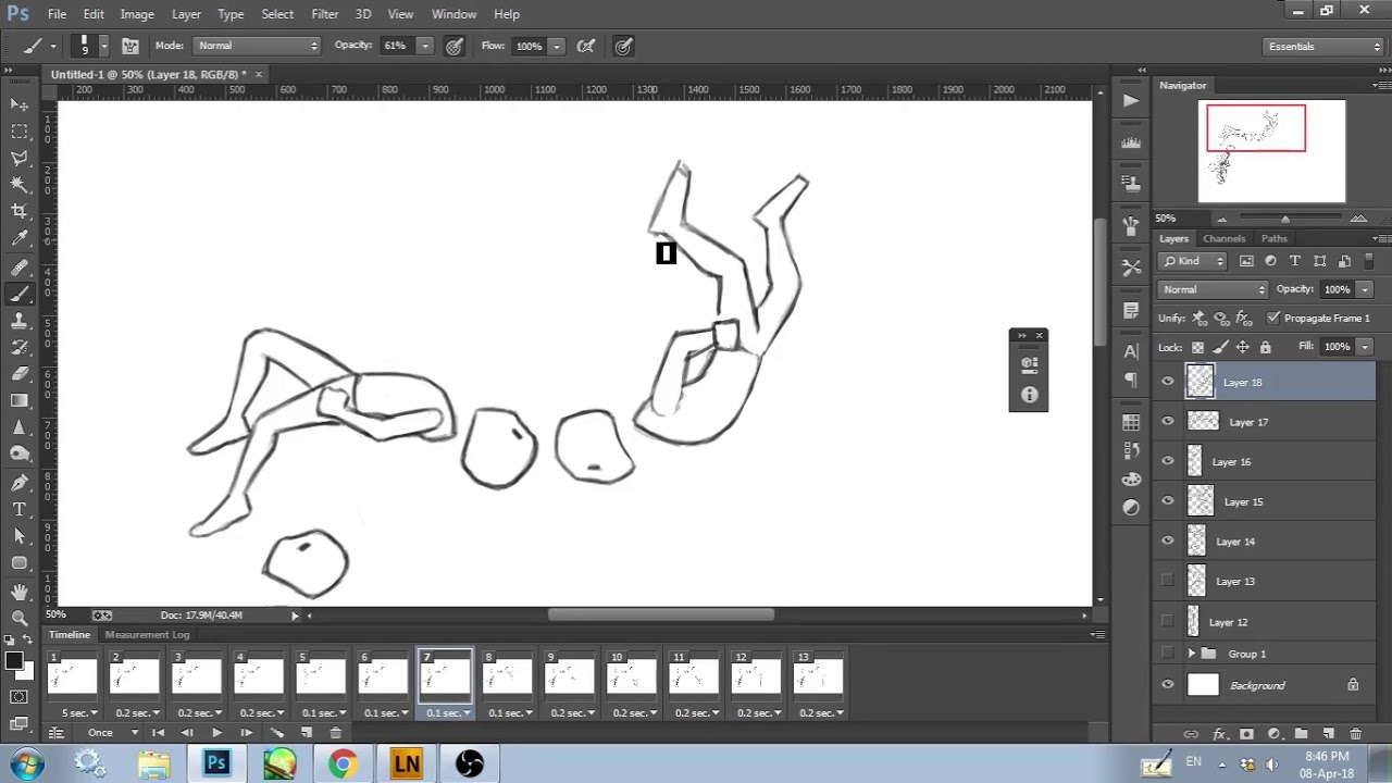 Animating a back flip - Time lapse - YouTube