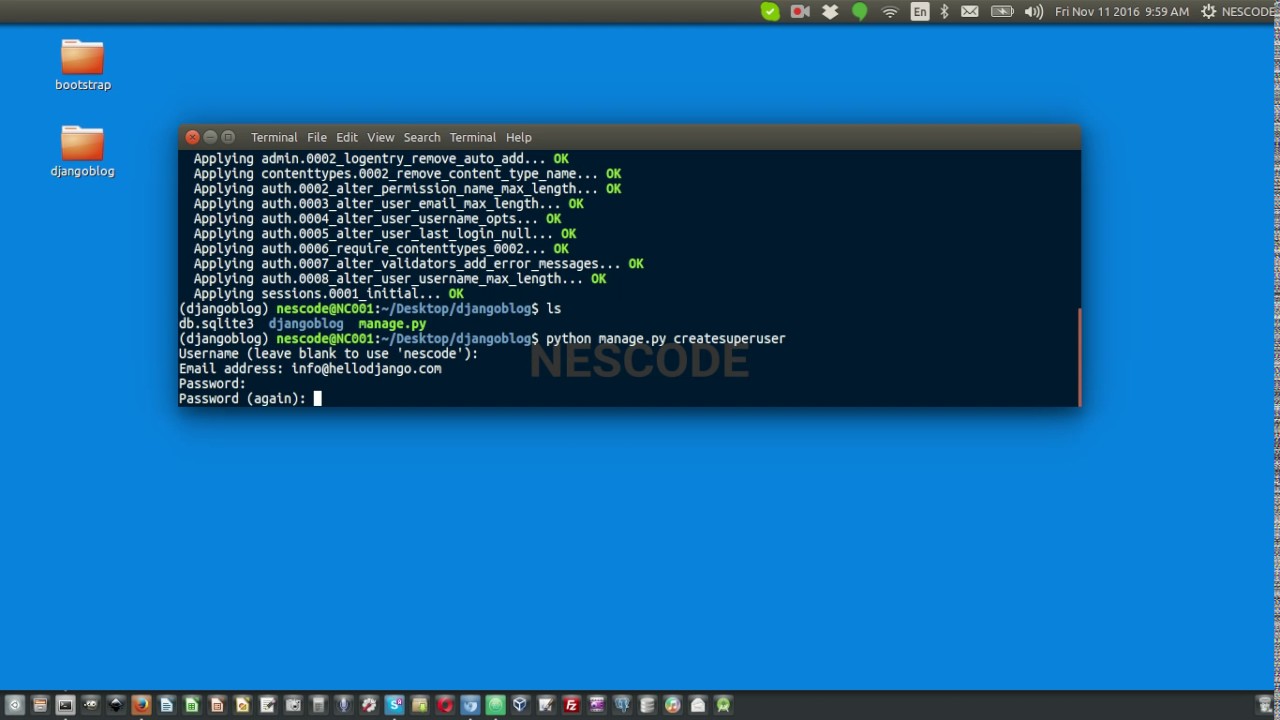 Introduction to django blog series - YouTube