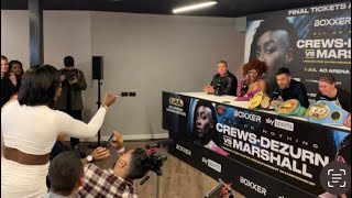 FOUL-MOUTHED CLARESSA SHIELDS GOES BERSERK AT POST-FIGHT PRESSER AFTER SAVANNAH BECOMES UNDISPUTED
